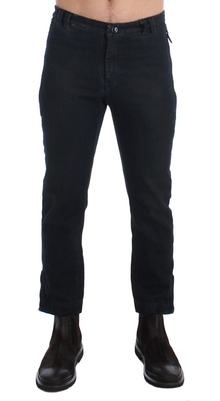 Chic Blue Slim Fit Denim Jeans - SEHABRANDS