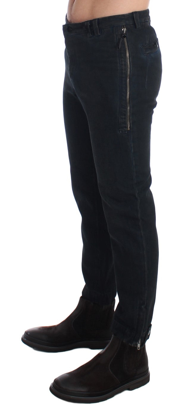 Chic Blue Slim Fit Denim Jeans - SEHABRANDS