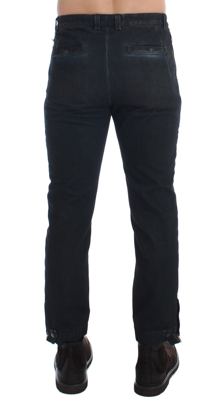 Chic Blue Slim Fit Denim Jeans - SEHABRANDS