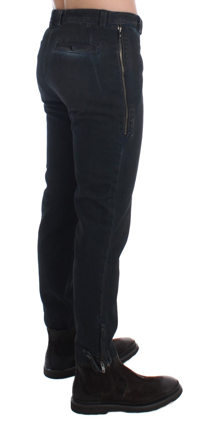 Chic Blue Slim Fit Denim Jeans - SEHABRANDS