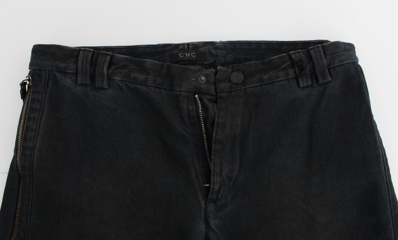 Chic Blue Slim Fit Denim Jeans - SEHABRANDS