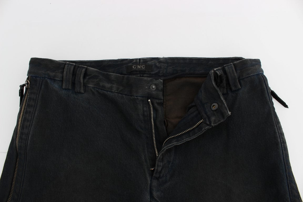 Chic Blue Slim Fit Denim Jeans - SEHABRANDS