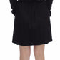 Elegant Black Silk Blend Shift Dress - SEHABRANDS