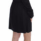 Elegant Black Silk Blend Shift Dress - SEHABRANDS