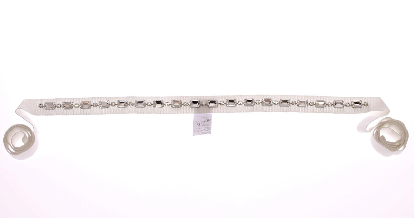 Dolce & Gabbana Elegant Crystal-Embellished Waist Belt