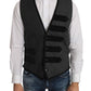 Dolce & Gabbana Elegant Gray Torrero Pattern Formal Vest