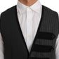 Dolce & Gabbana Elegant Gray Torrero Pattern Formal Vest