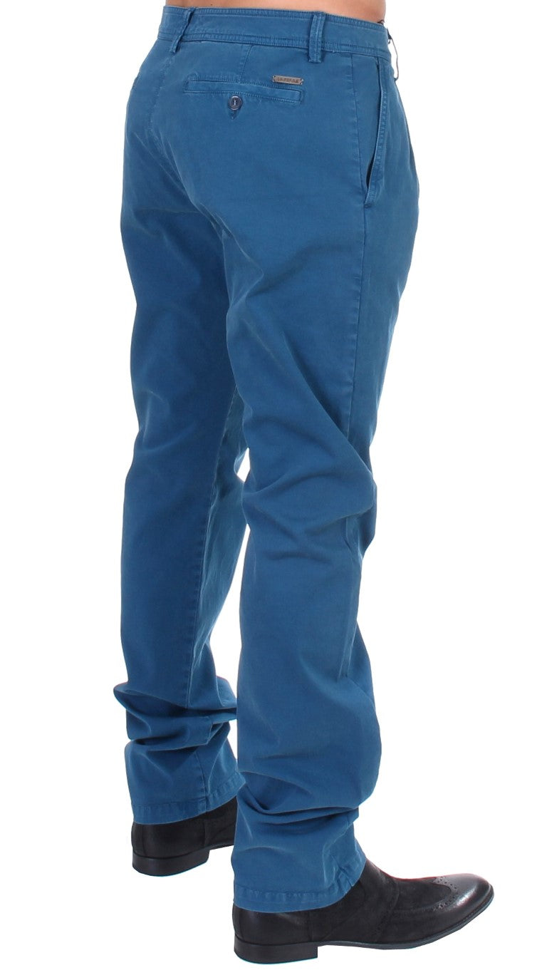 Elegant Straight Fit Cotton Chinos - SEHABRANDS