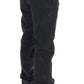 Elegant Black Cotton Corduroy Pants - SEHABRANDS