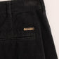 Elegant Black Cotton Corduroy Pants - SEHABRANDS