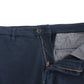 Elegant Blue Cotton Stretch Chinos - SEHABRANDS