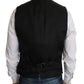 Dolce & Gabbana Elegant Black Silk Blend Formal Vest