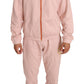 Elegant Pink Cotton Sweatsuit Luxury Comfort - SEHABRANDS