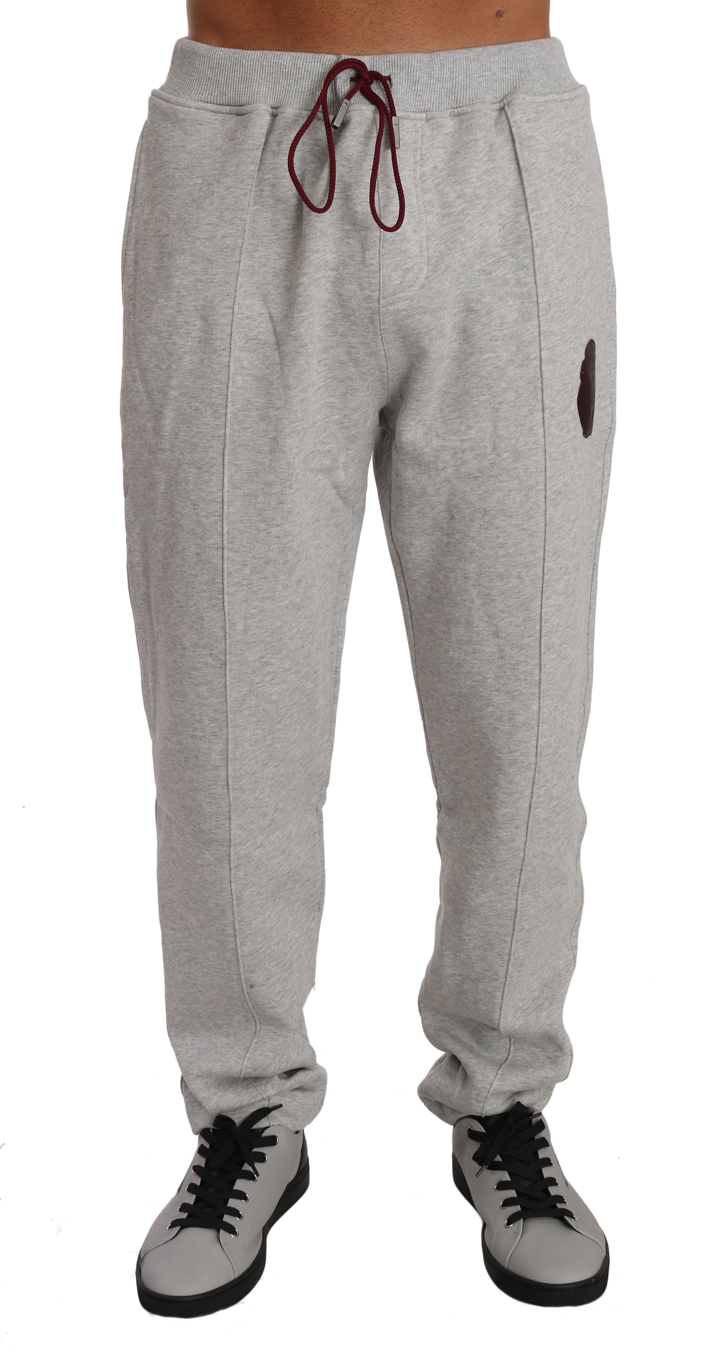 Elegant Gray Hooded Sweatsuit Ensemble - SEHABRANDS