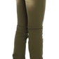 Green Slim Fit Cotton Stretch Jeans - SEHABRANDS