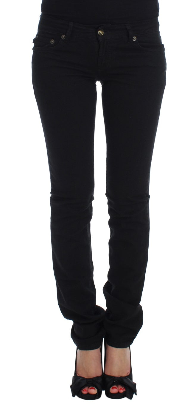 Chic Slim Skinny Black Jeans - SEHABRANDS