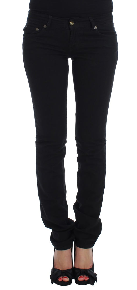 Chic Slim Skinny Black Jeans - SEHABRANDS