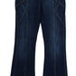 Elegant Flare Leg Low Waist Denim - SEHABRANDS