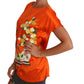 Dolce & Gabbana Sicilian Summer Silk Crystal-Embellished Top