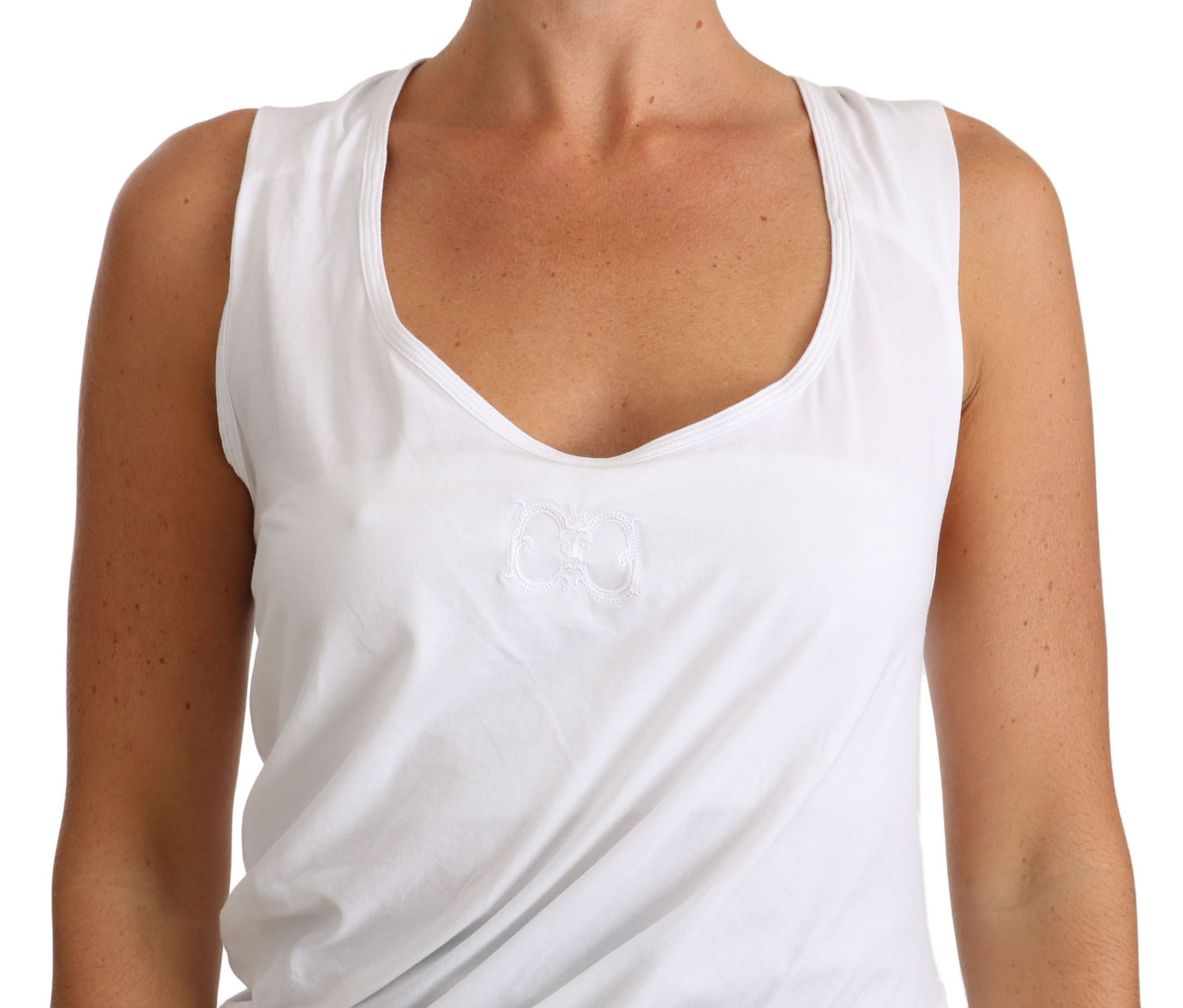 Elegant White Tie Back Tank Top Tee - SEHABRANDS