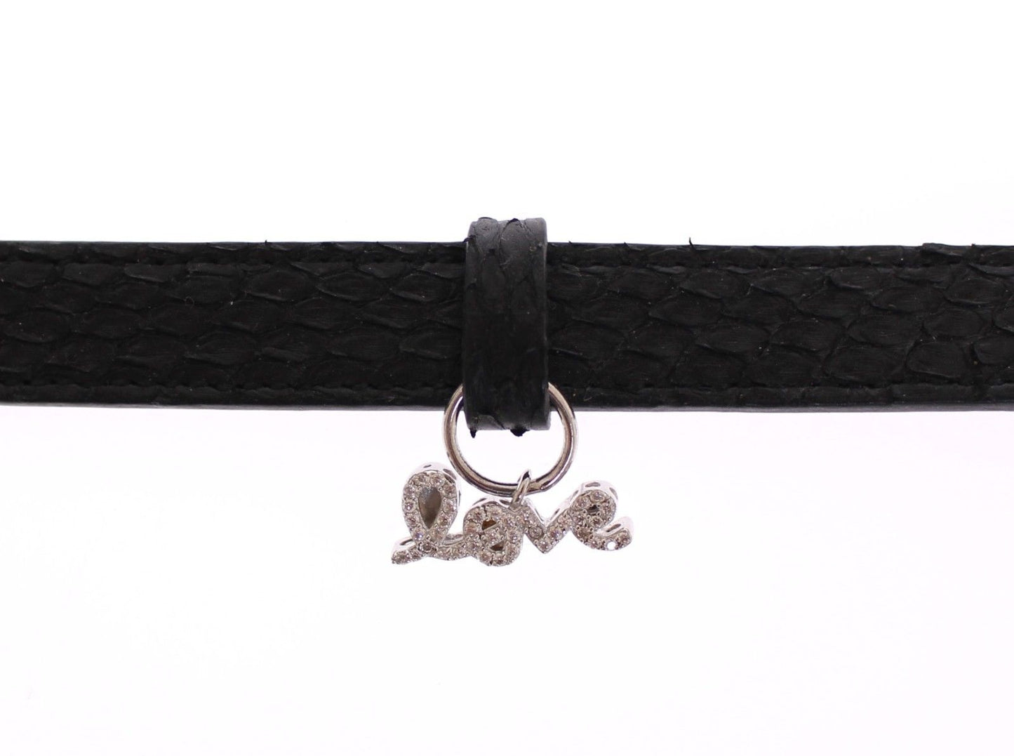 Exquisite Black Snakeskin Silver Bracelet - SEHABRANDS