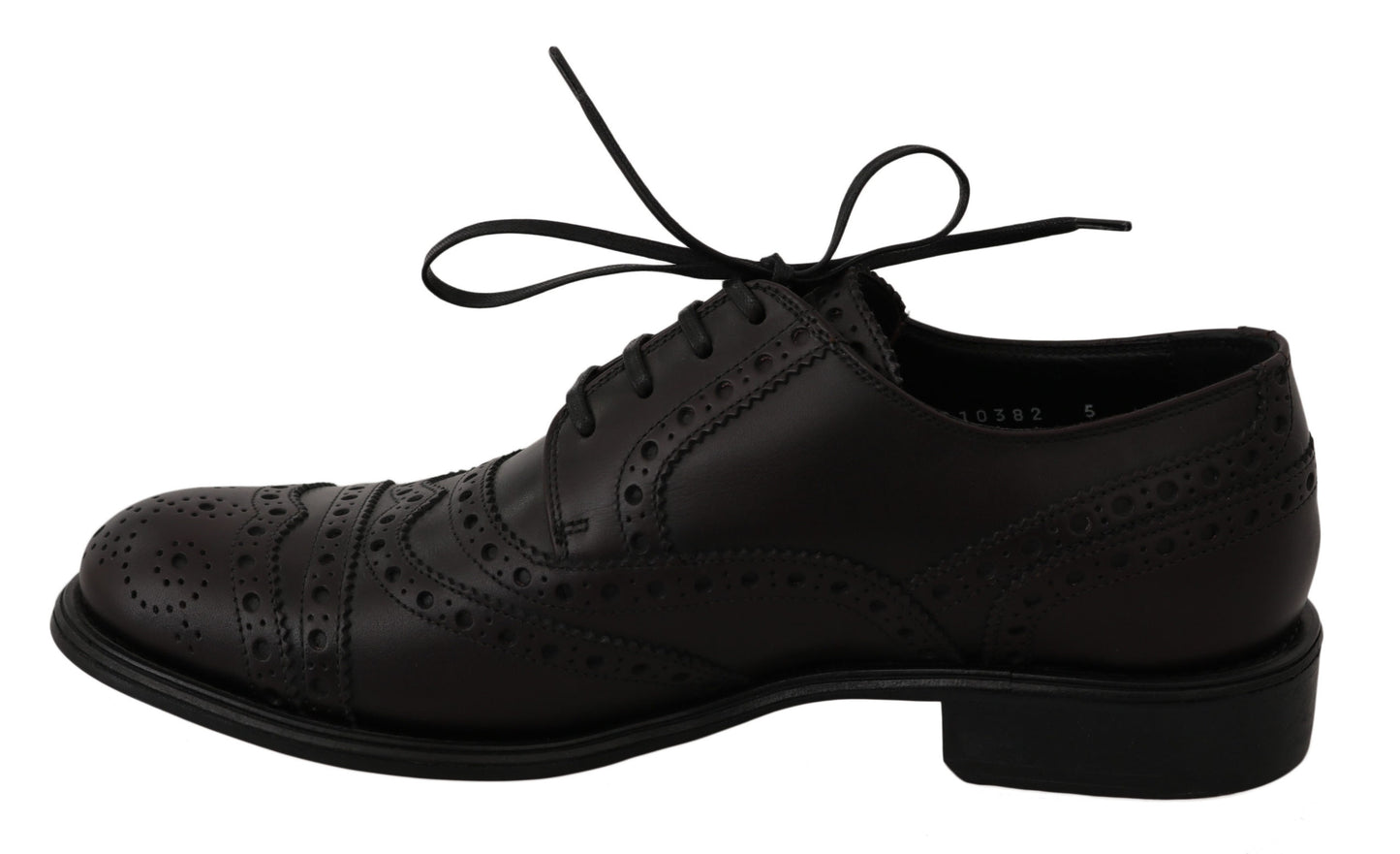 Dolce & Gabbana Elegant Bordeaux Wingtip Derby Dress Shoes