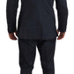 Elegant Blue Two-Piece Suit - SEHABRANDS