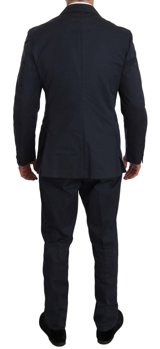 Elegant Blue Two-Piece Suit - SEHABRANDS