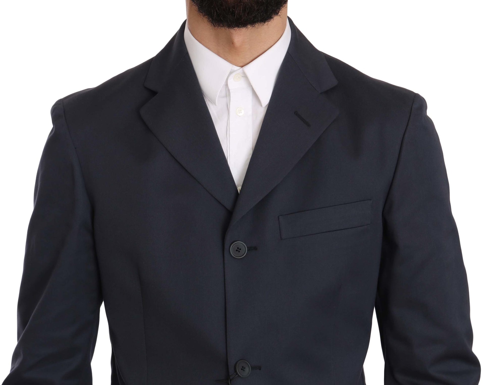 Elegant Blue Two-Piece Suit - SEHABRANDS