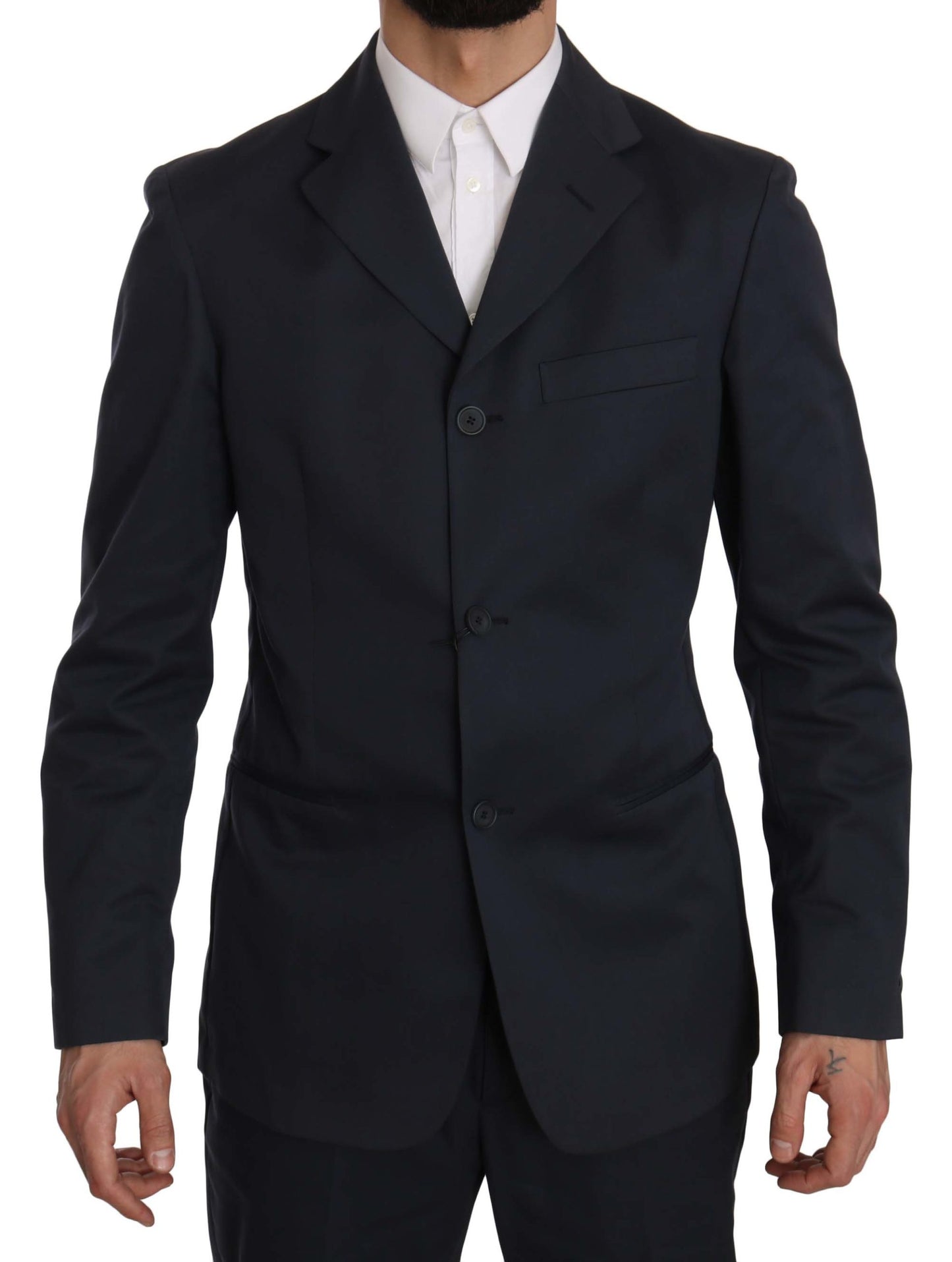 Elegant Blue Two-Piece Suit - SEHABRANDS