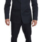 Elegant Blue Two-Piece Suit - SEHABRANDS