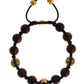 Radiant Red Tiger Eye & CZ Gold Bracelet - SEHABRANDS