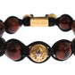 Radiant Red Tiger Eye & CZ Gold Bracelet - SEHABRANDS