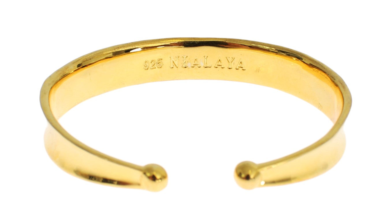 Elegant Gold Plated Silver CZ Bracelet - SEHABRANDS