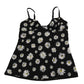 Dolce & Gabbana Elegant Black Daisy Floral Lace Chemise Dress