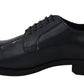 Dolce & Gabbana Elegant Blue Leather Derby Dress Shoes